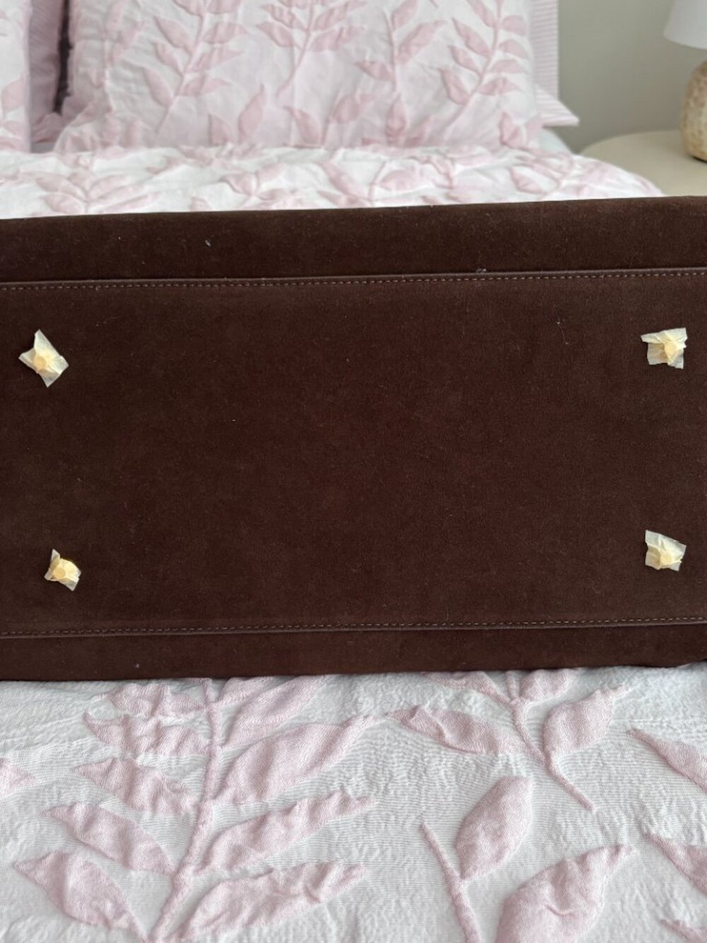 Modavo Parisian Stroll Bag Brown Vegan Suede - Picture 6 of 7